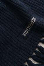 Accessories Fringe Scarf Navy Stutterheim Unisex 0V8X377 - Image 3