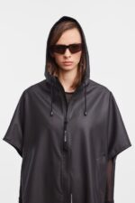Clothing Lomma Lightweight Zip Poncho Black Stutterheim Women 0V8X82 - Image 7