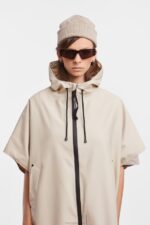 Clothing Lomma Lightweight Zip Poncho Oyster Stutterheim Women 0V8X83 - Image 7