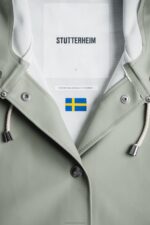 Clothing Mosebacke Raincoat Khaki Green Stutterheim Women 0V8X187 - Image 8