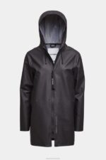 Clothing Stockholm Lightwight Zip Raincoat Black Stutterheim Men 0V8X95 - Image 4