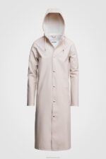 Clothing Stockholm Long PrintRaincoat Light Sand Stutterheim Women 0V8X185 - Image 11