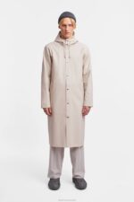 Clothing Stockholm Long PrintRaincoat Light Sand Stutterheim Women 0V8X185 - Image 9