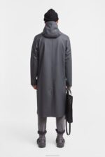 Clothing Stockholm Long Raincoat Charcoal Stutterheim Men 0V8X225 - Image 4