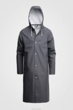 Clothing Stockholm Long Raincoat Charcoal Stutterheim Men 0V8X225 - Image 5