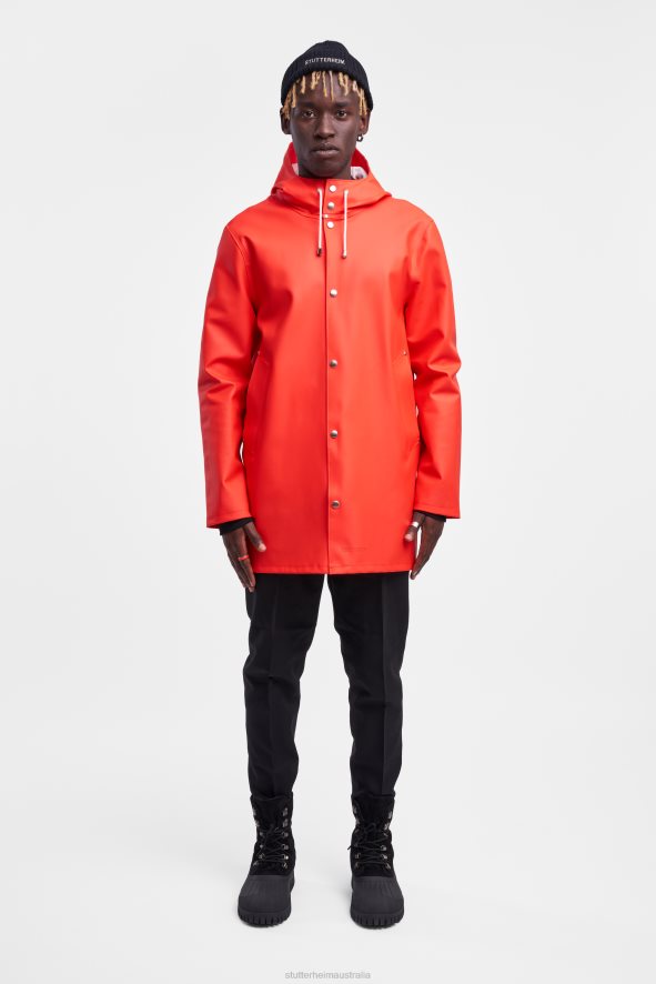 clothing_stockholm_raincoat_fade_red_stutterheim_men_0v8x122.jpg Clothing Stockholm Raincoat Fade Red Stutterheim Men 0V8X122 - Image 1