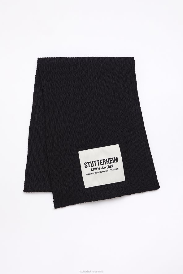 Accessories Wrap Scarf Black Stutterheim Unisex 0V8X371