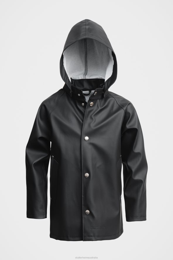 Clothing Mini Kids Raincoat Black Stutterheim Kids 0V8X333