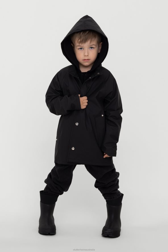 Clothing Mini Lightweight Kids Raincoat Black Stutterheim Kids 0V8X328