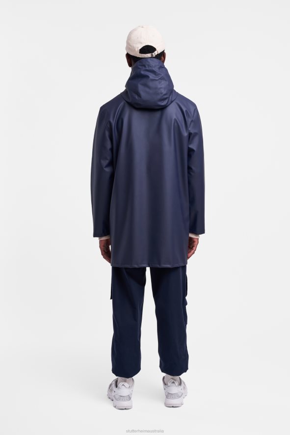 Clothing Stockholm Lightweight Zip Raincoat Navy Stutterheim Men 0V8X94