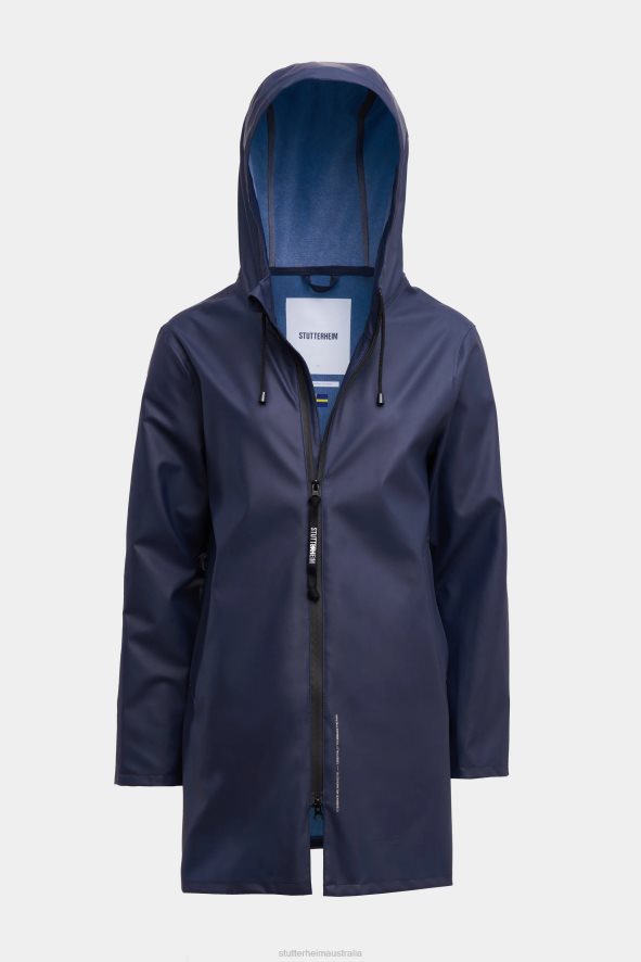 Clothing Stockholm Lightweight Zip Raincoat Navy Stutterheim Men 0V8X94