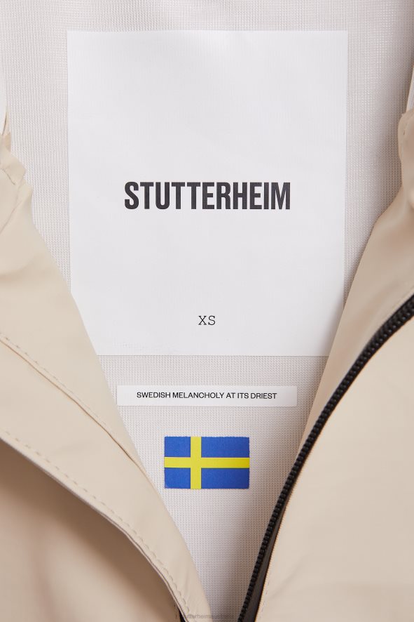 Clothing Stockholm Lightweight Zip Raincoat Oyster Stutterheim Men 0V8X97