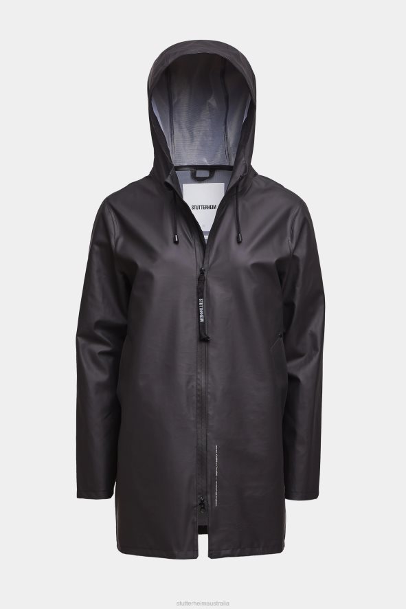 Clothing Stockholm Lightwight Zip Raincoat Black Stutterheim Men 0V8X95