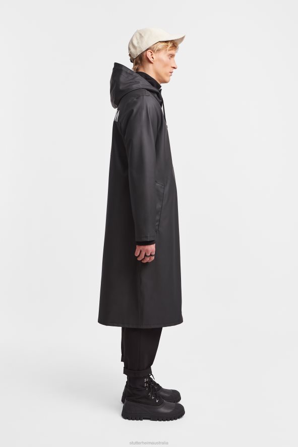 Clothing Stockholm Long Print Raincoat Black Stutterheim Men 0V8X103