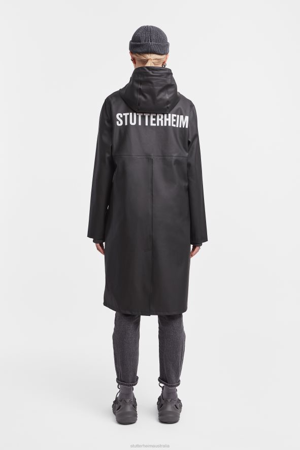 Clothing Stockholm Long Print Raincoat Black Stutterheim Men 0V8X103