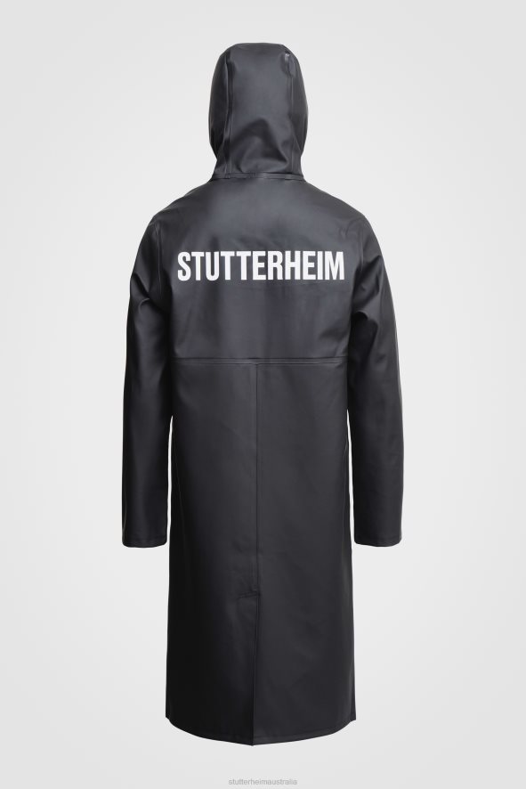 Clothing Stockholm Long Print Raincoat Black Stutterheim Men 0V8X103