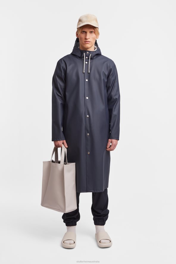 Clothing Stockholm Long Print Raincoat Navy Stutterheim Men 0V8X219