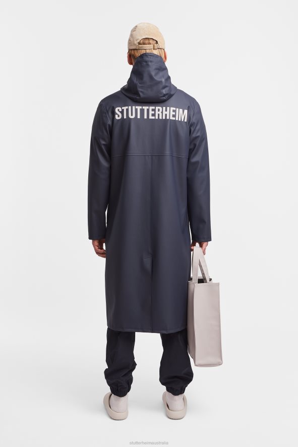 Clothing Stockholm Long Print Raincoat Navy Stutterheim Men 0V8X219