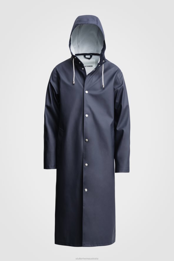 Clothing Stockholm Long Print Raincoat Navy Stutterheim Men 0V8X219