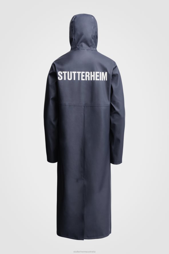 Clothing Stockholm Long Print Raincoat Navy Stutterheim Men 0V8X219