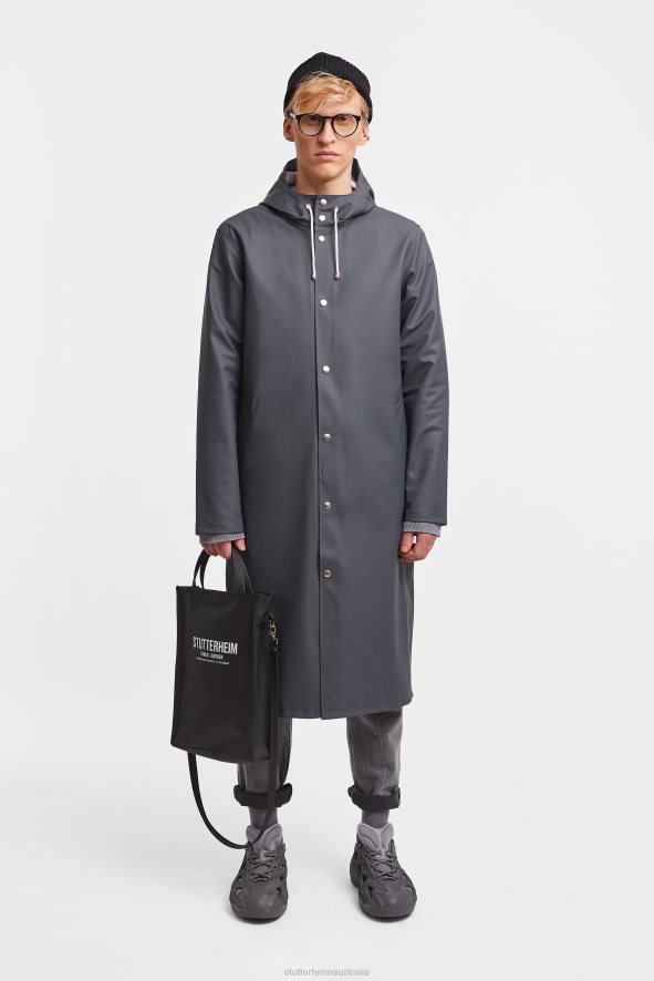 Clothing Stockholm Long Raincoat Charcoal Stutterheim Men 0V8X225