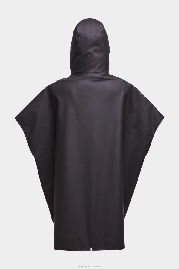 Clothing Lomma Lightweight Zip Poncho Black Stutterheim Women 0V8X82