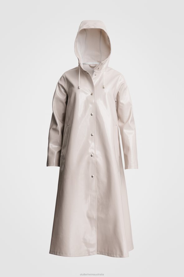 Clothing Mosebacke Long Opal Raincoat Light Sand Stutterheim Women 0V8X76