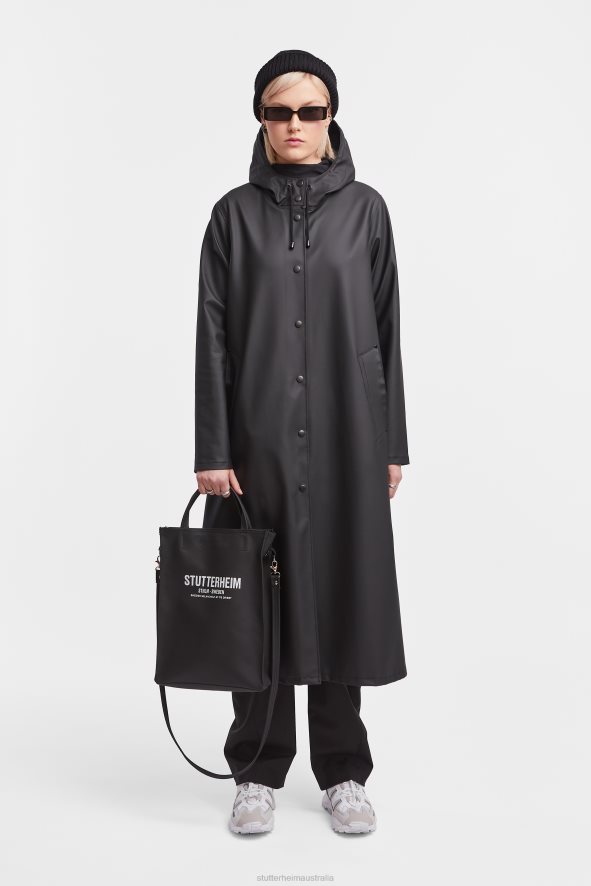 Clothing Mosebacke Long Raincoat Black Stutterheim Women 0V8X53