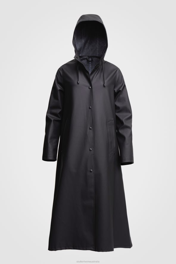 Clothing Mosebacke Long Raincoat Black Stutterheim Women 0V8X53