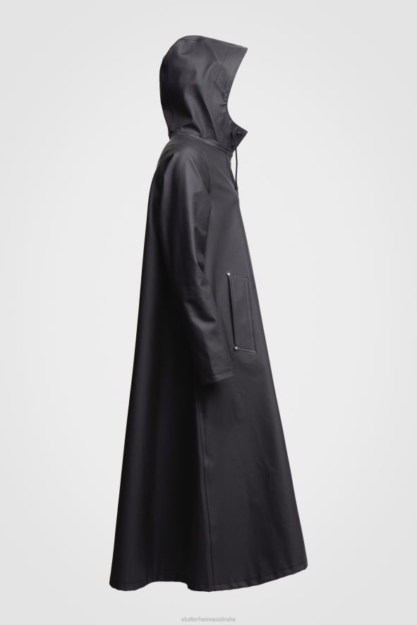 Clothing Mosebacke Long Raincoat Black Stutterheim Women 0V8X53