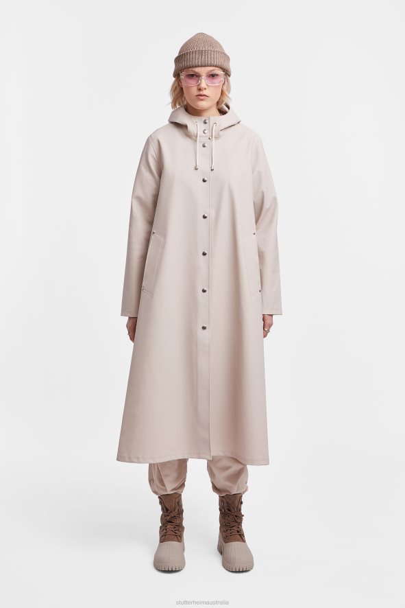 Clothing Mosebacke Long Raincoat Light Sand Stutterheim Women 0V8X34