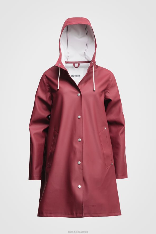 Clothing Mosebacke Raincoat Burgundy Stutterheim Women 0V8X203