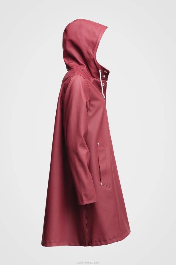 Clothing Mosebacke Raincoat Burgundy Stutterheim Women 0V8X203