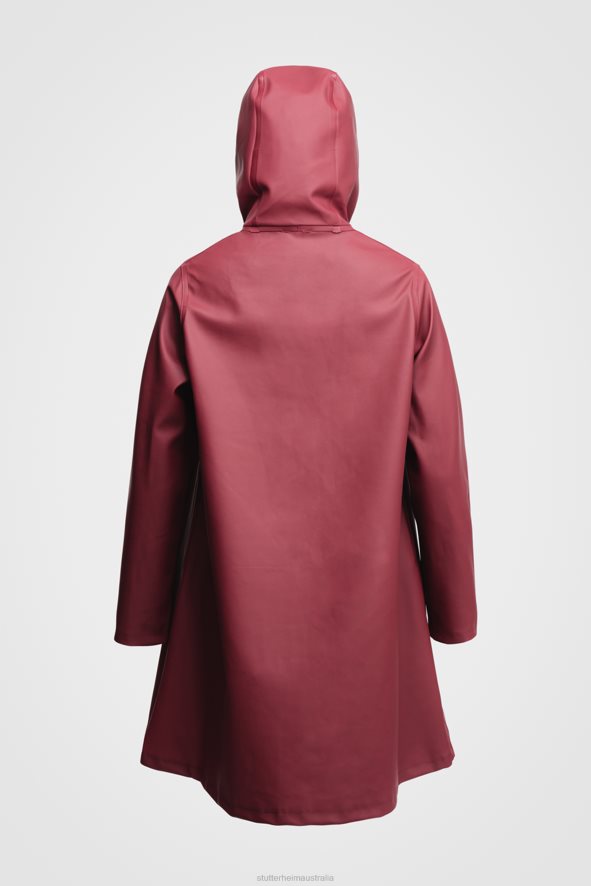 Clothing Mosebacke Raincoat Burgundy Stutterheim Women 0V8X203