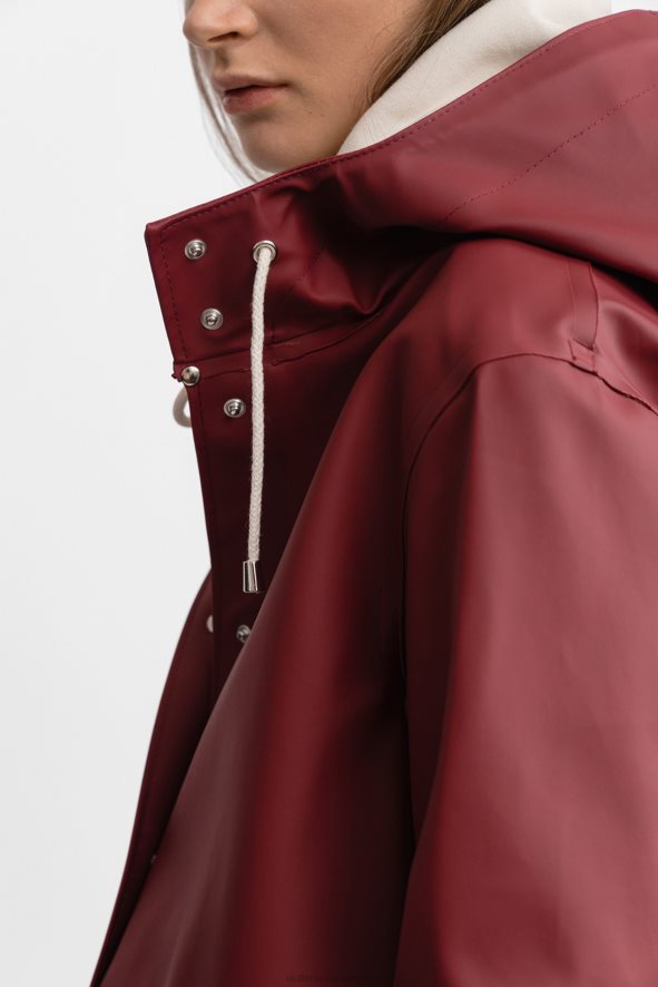 Clothing Mosebacke Raincoat Burgundy Stutterheim Women 0V8X203