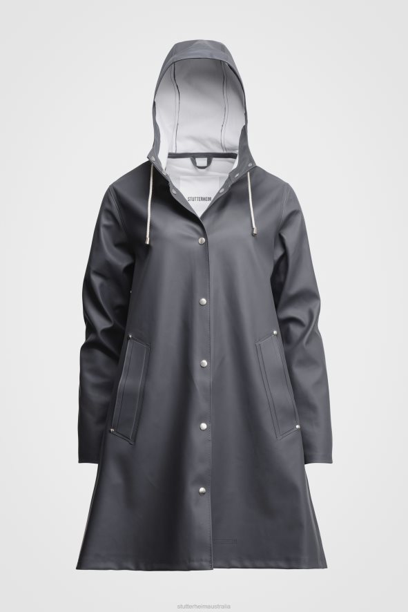 Clothing Mosebacke Raincoat Charcoal Stutterheim Women 0V8X20