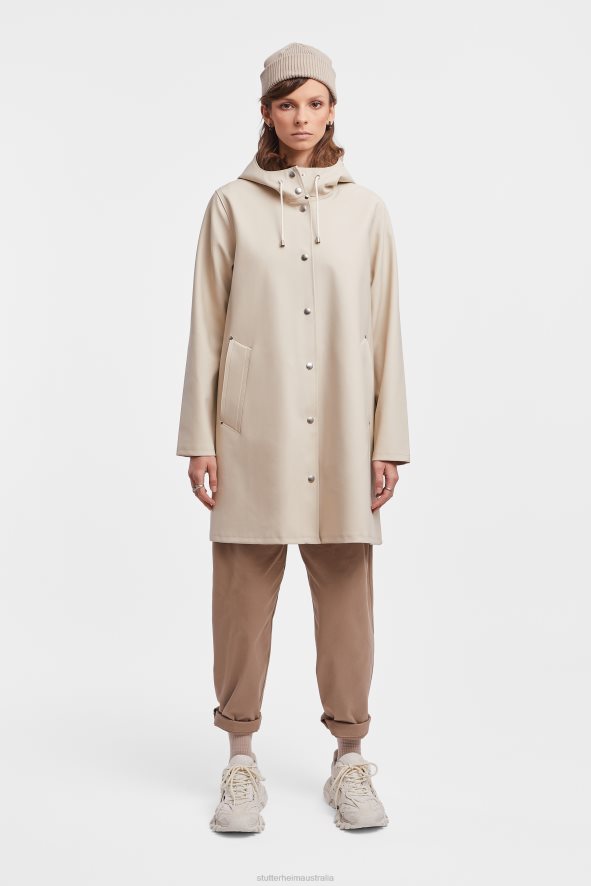 Clothing Mosebacke Raincoat Oyster Stutterheim Women 0V8X180