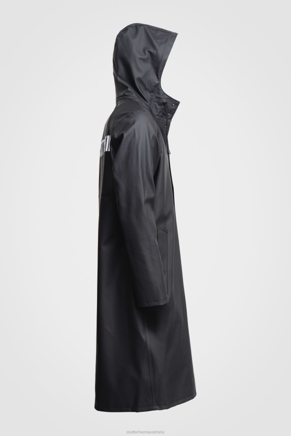 Clothing Stockholm Long PrintRaincoat Black Stutterheim Women 0V8X45