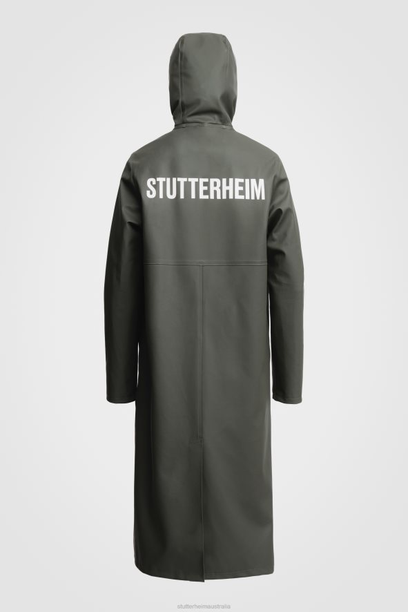 Clothing Stockholm Long PrintRaincoat Green Stutterheim Women 0V8X42