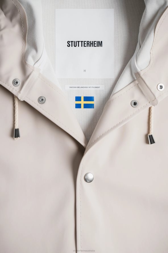 Clothing Stockholm Long PrintRaincoat Light Sand Stutterheim Women 0V8X185