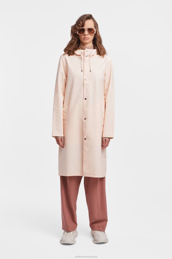 Clothing Stockholm Long PrintRaincoat Peach Stutterheim Women 0V8X43