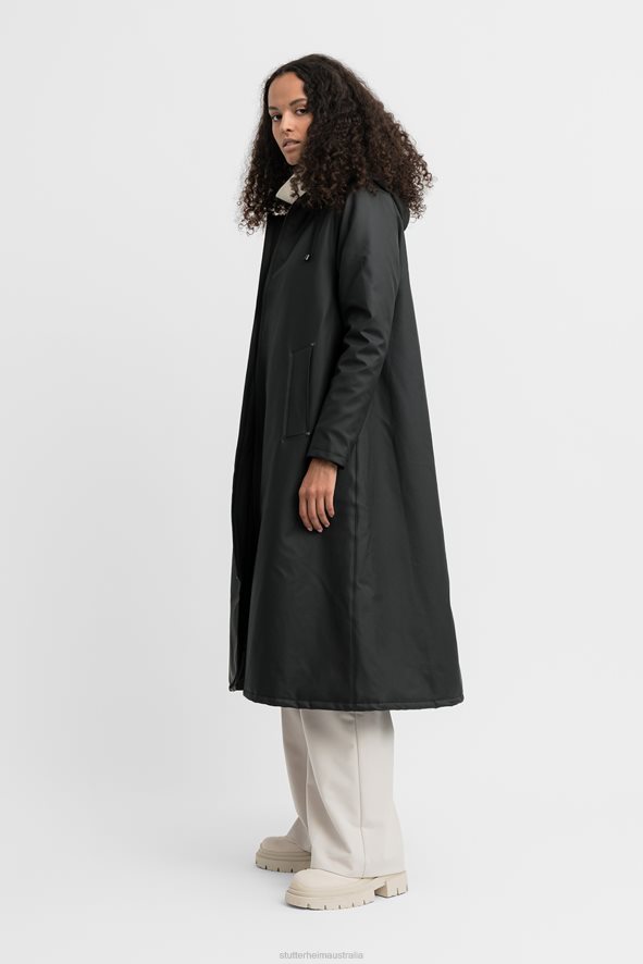 Clothing Mosebacke Long Winter Raincoat Black Stutterheim Women 0V8X204