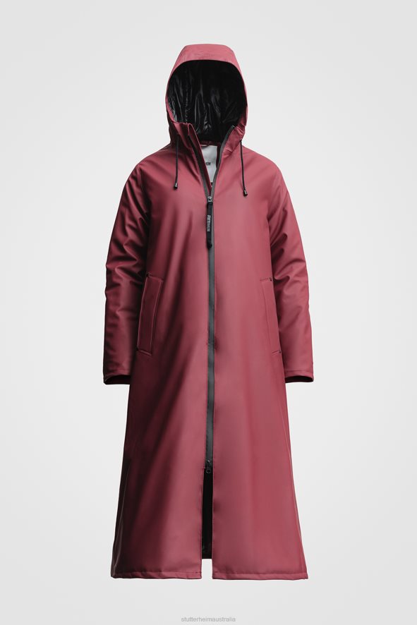 Clothing Mosebacke Long Winter Raincoat Burgundy Stutterheim Women 0V8X205