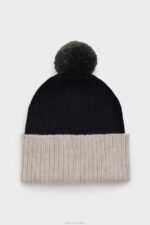 Accessories April Beanie Light Sand/Black Stutterheim Unisex 0V8X363 - Image 2
