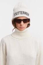 Accessories Big L Beanie Off White Stutterheim Unisex 0V8X364 - Image 4