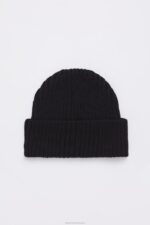 Accessories Logo Beanie Black Stutterheim Unisex 0V8X367 - Image 3
