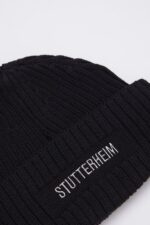 Accessories Logo Beanie Black Stutterheim Unisex 0V8X367 - Image 4
