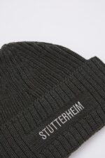 Accessories Logo Beanie Green Stutterheim Unisex 0V8X368 - Image 3