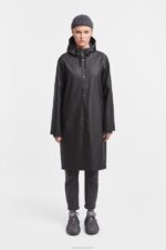 Clothing Stockholm Long Print Raincoat Black Stutterheim Men 0V8X103 - Image 10